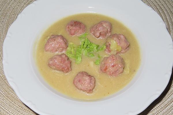 Savory Soup with Sausage Balls