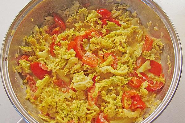 Savoy Cabbage in Spicy Cream