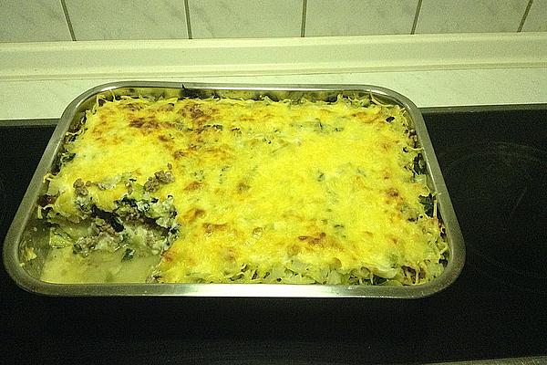 Savoy Cabbage Mince Potato Casserole