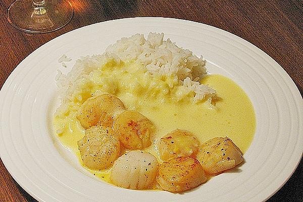 Scallops with Orange Sauce