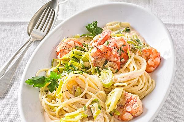 Scampi – Pasta with Lemon Sauce