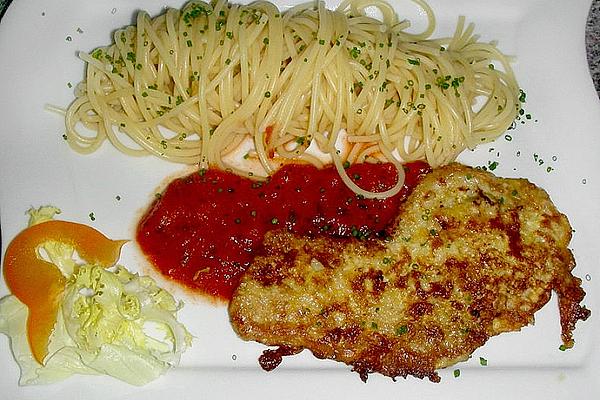 Schnitzel in Eggs – Cheese Breading