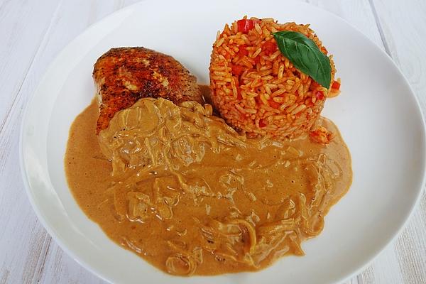 Schnitzel in Paprika Cream