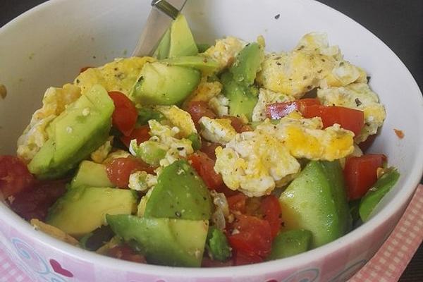 Scrambled Avocado Eggs