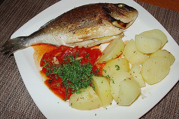 Sea Bream with Tomato Vegetables
