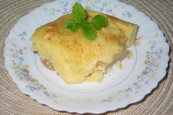 Semolina Casserole with Pears