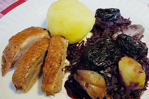 Shallots – Red Cabbage with Prunes