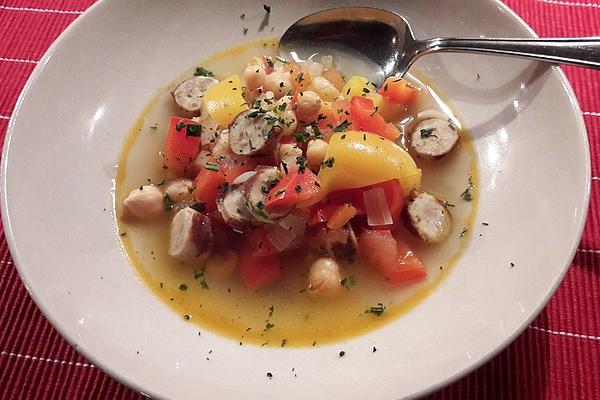 Silke`s Sausage Stew with Chickpeas