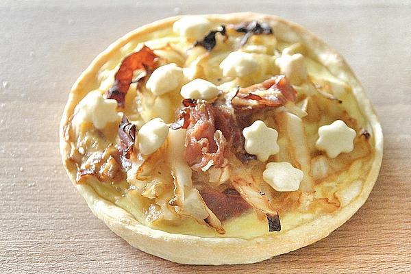 Simple Pointed Cabbage Tartlets with Serrano Ham