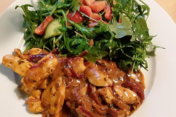 Sliced ​​chicken with Orange Tarragon Sauce