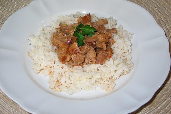 Sliced ​​meat in Marinade