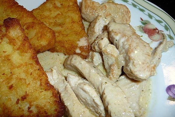 Sliced ​​meat in Mustard Sauce