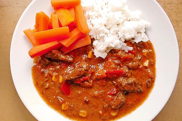 Sliced ​​meat in Red Wine Sauce