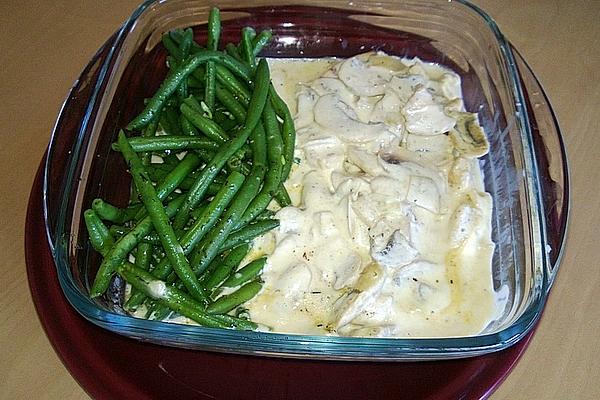 Sliced ​​meat with Butter Beans