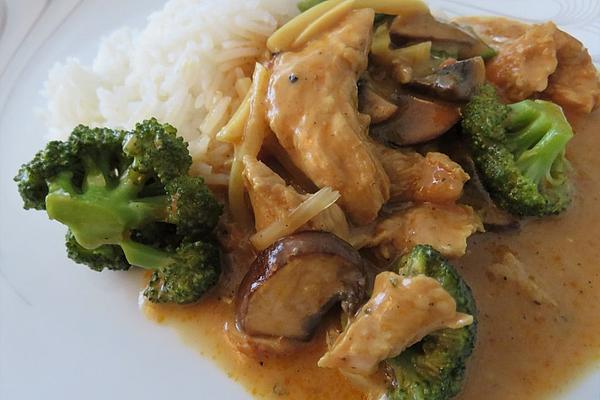 Sliced ​​turkey with Broccoli