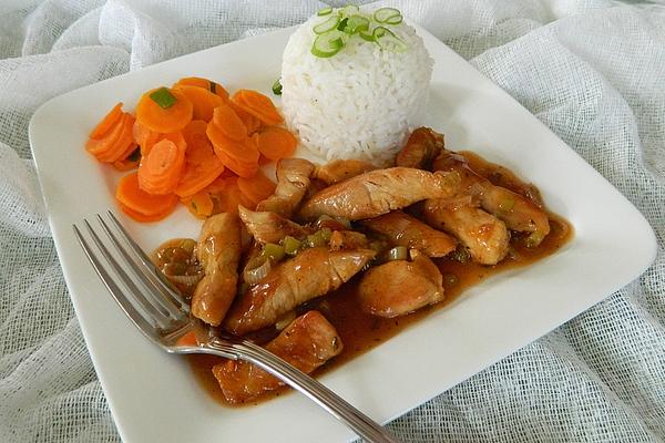 Sliced ​​turkey with Honey Sauce