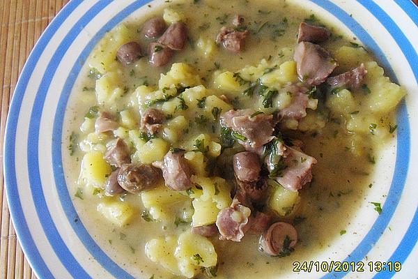 Small Poultry with Parsley Sauce