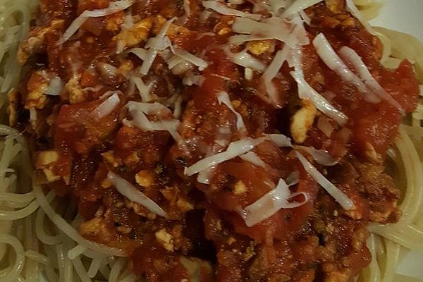 Smoked Tofu Bolognese