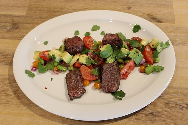 Smokeys Bean, Avocado and Tomato Salad