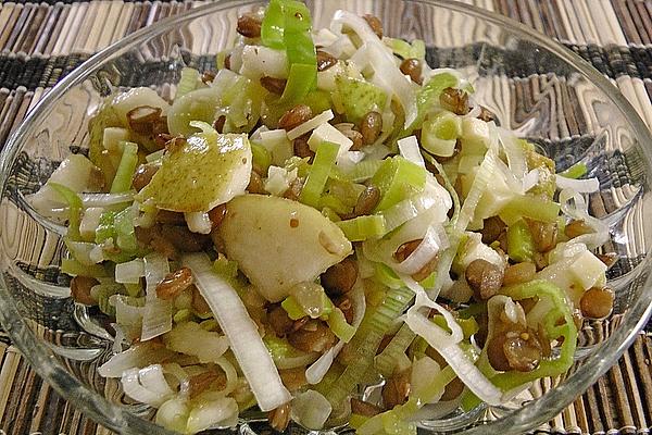 Smokeys Lentil, Pear and Cheese Salad