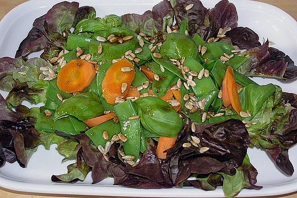 Snow Peas – Basil – Salad