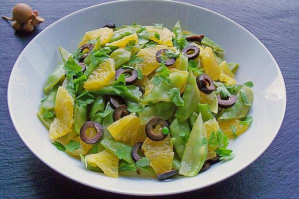 Snow Peas Salad with Oranges