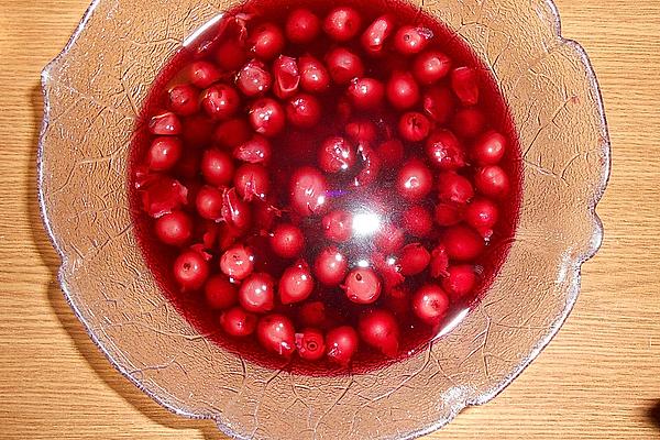 Sour Cherry Compote Great-grandmother`s Style