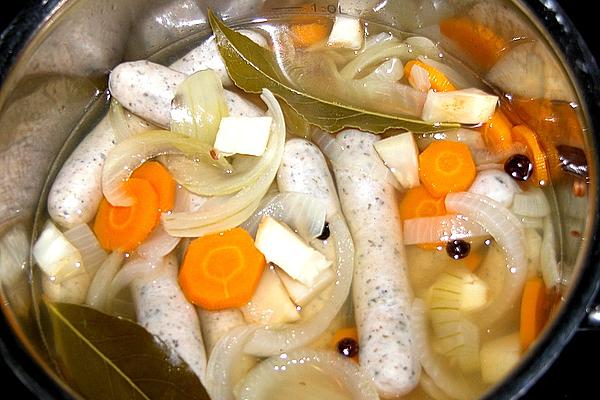 Sour Sausages in Wine Stock