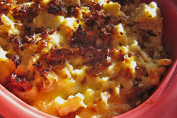 Spaetzle Casserole, Vegetarian or with Ham