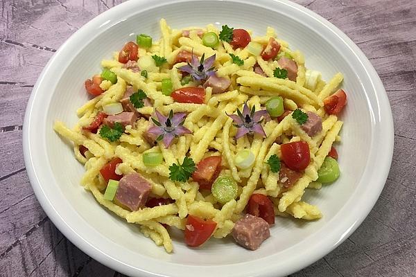 Spaetzle Salad with Kasseler