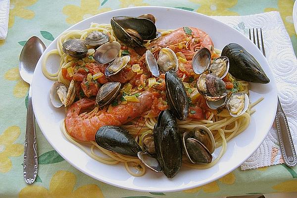 Spaghetti Con Frutti Di Mare