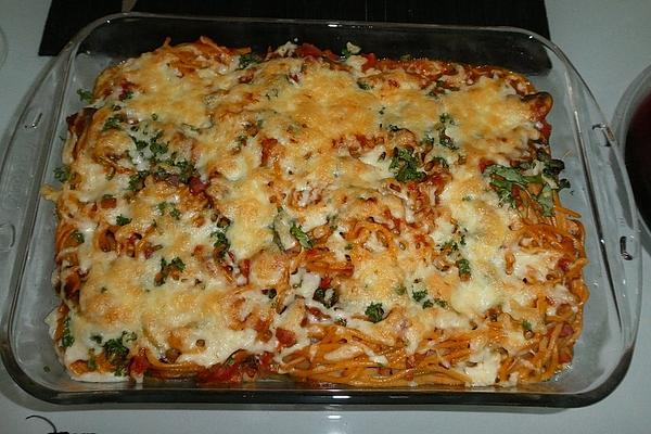 Spaghetti – Gratinated