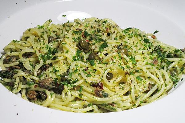 Spaghetti with Caper Butter