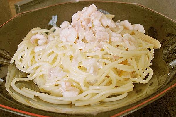 Spaghetti with Crab and Cream Sauce