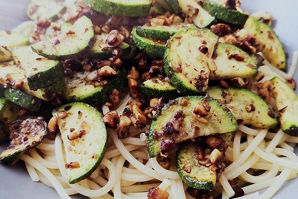 Spaghetti with Trail Mix and Zucchini