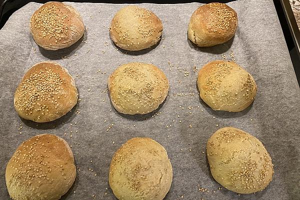 Spelled and Quark Hamburger Buns
