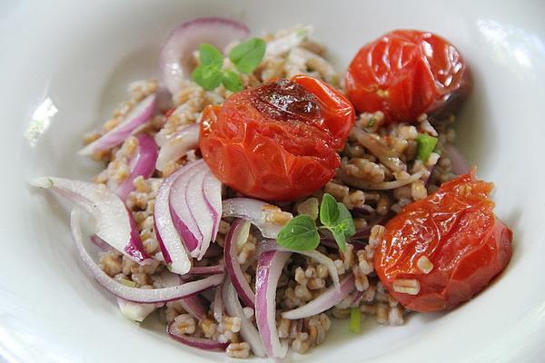 Spelled with Caramelized Cherry Tomatoes