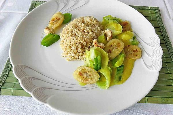 Spicy Banana Leek Pan