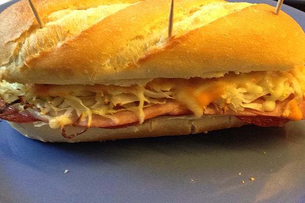 Spicy Filled Warm Baguettes