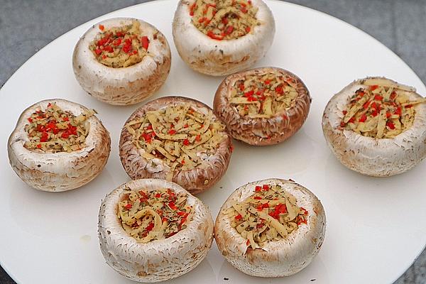 Spicy Grilled Mushrooms with Herb Gouda