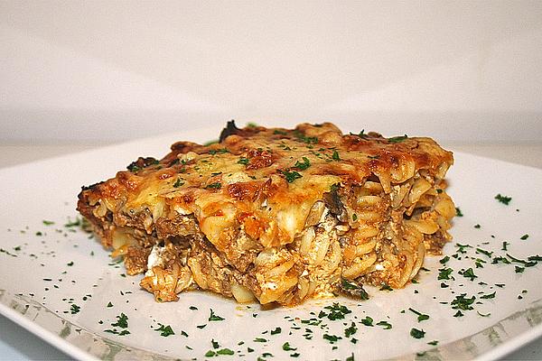 Spicy Mince – Sheep`s Cheese Casserole