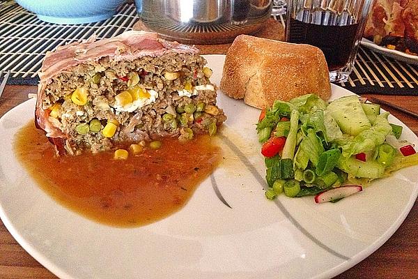 Spicy Minced Meat Cake, Overturned