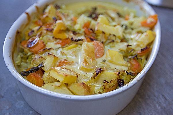 Spicy Savoy Cabbage Casserole
