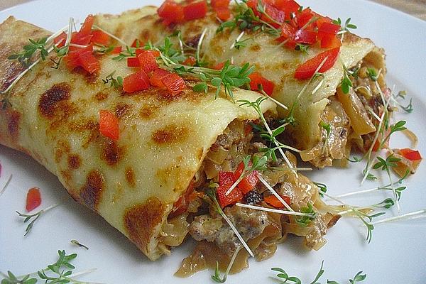 Spicy Stuffed Pancakes