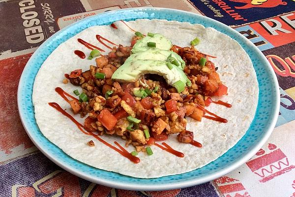 Spicy Sweet Potato Tempeh Tortillas