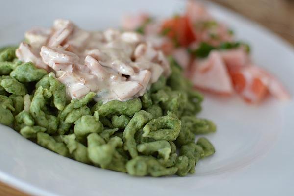Spinach Spaetzle Alla Panna