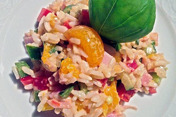 Spring Rice Salad with Mandarins and Basil