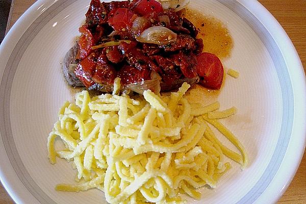 Steak with Tomatoes and Balsamic Vinegar