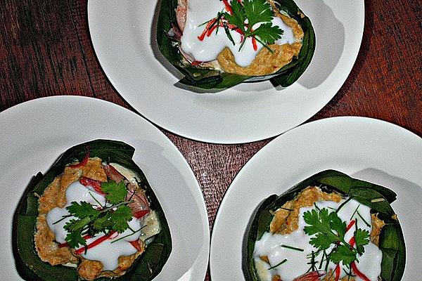 Steamed Fish Curry in Banana Leaf