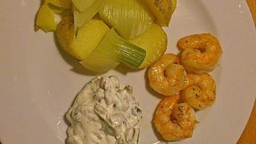 Spicy Potato Pancakes with Herb Quark